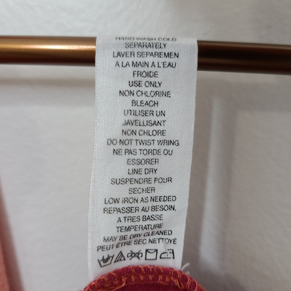 Free People Tank Top Dress Scoop Neck Tie Dye Bohemian Peach Red Size Smal - Picture 16 of 16